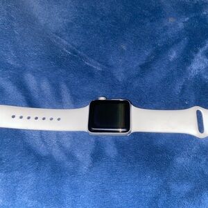 Smart Wearable Watch with White Band